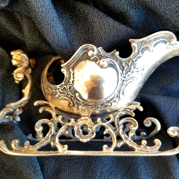 Antique C1900 VICTORIAN SLEIGH 800/1000 silver SWEETMEAT DISH - Picture 2 of 6